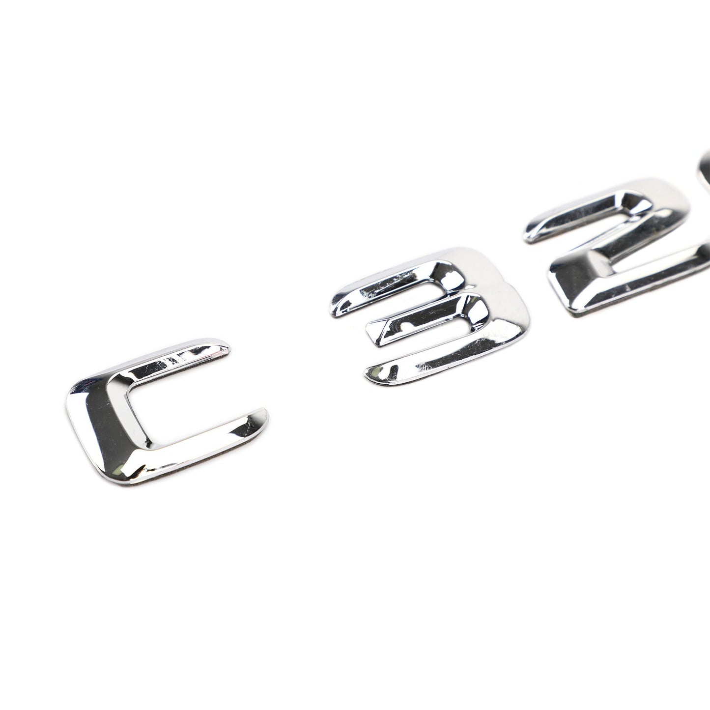 Rear Trunk Emblem Badge Nameplate Decal Letters Numbers Fit Mercedes C320 Chrome