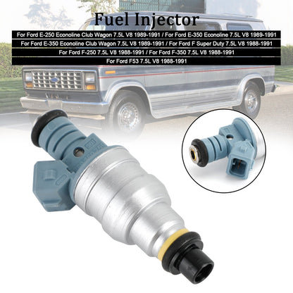 1988-1991 Ford F Super Duty 7.5L V8 1PCS Fuel Injector 0280150759 822-11120