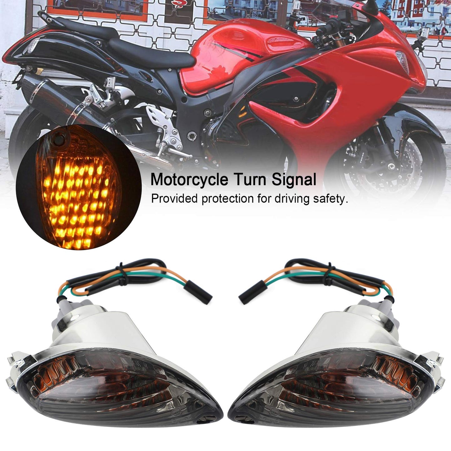 Rear Turn Signal Light for SUZUKI Hayabusa GSXR1300 GSX-R 1300 2008-2017 Champoo