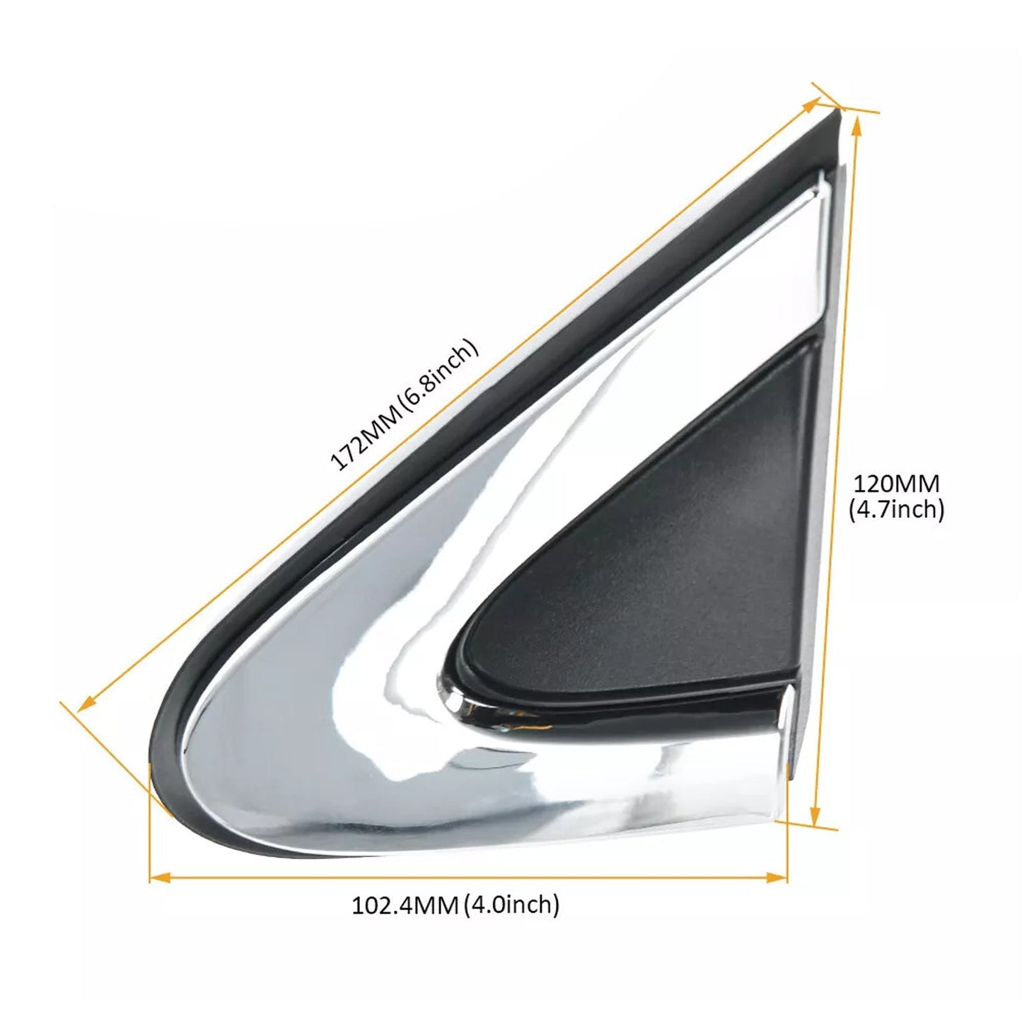 2015-2017 Chrysler 200 Left+Right Side Mirror Cover Fender Corner Molding 5NJ511XFAB