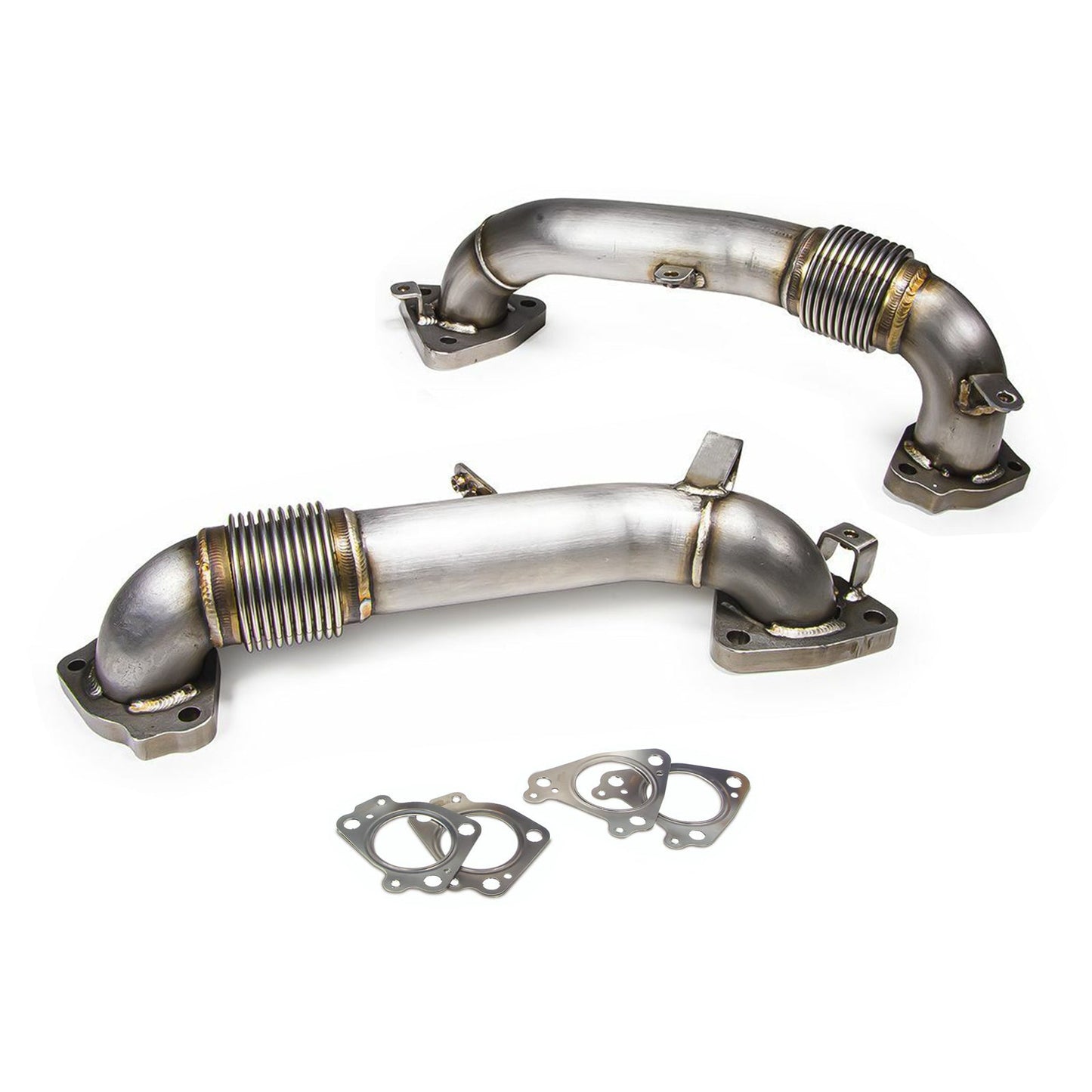 2017-2021 Chevy Silverado 2500HD/3500HD 6.6L L5P Duramax Diesel 3.5" High Flow Exhaust Up Pipes