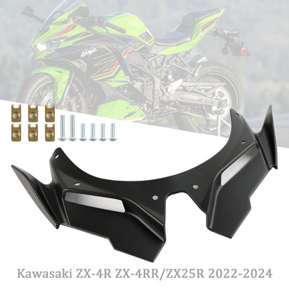 Front Fairing Wing Beak Shell Cover For Kawasaki ZX4R ZX4RR ZX25R 22-24