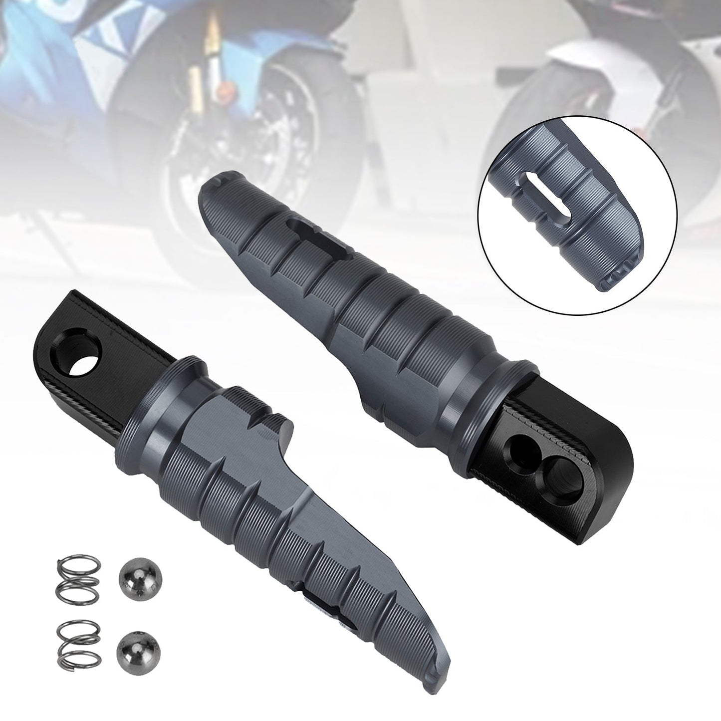 Rear Footrests Foot Peg fit for SUZUKI GSX-S125/150 GSX-R125/150 GW250 2018-2022