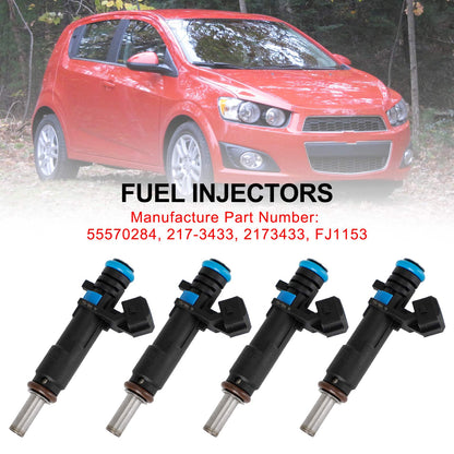 2012-2015 Chevrolet Sonic 1.8L Fuel Injectors 55570284 2173433 FJ1153