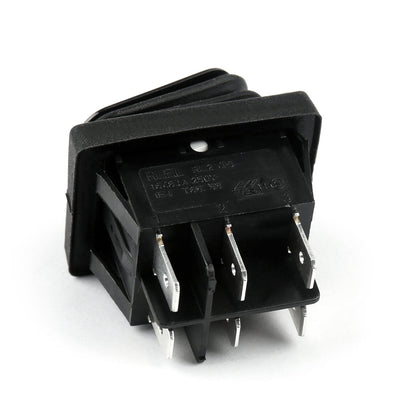 RLEIL RL2-203 Waterproof IP65 Boat Car Rocker Switch 6Pin ON-Off-ON 125/250VAC