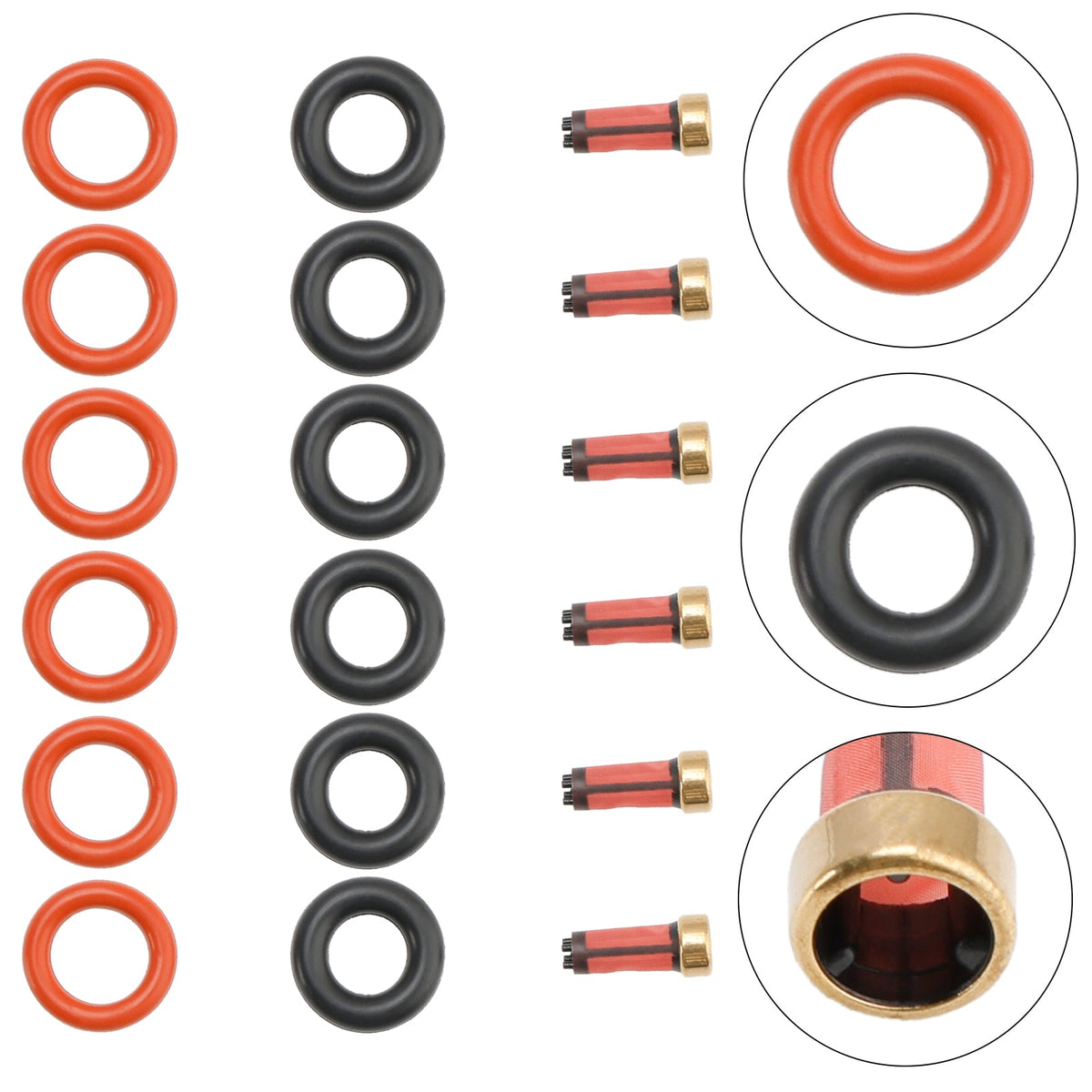 BMW E46 320i 323i 325i 330i Fuel Injector Repair Kits 13537546244 13641437486