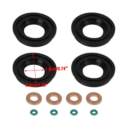 4PCS 1372494 71794621 Injector Seals Fit Ford Transit MK3 MK6 MK7 2.0 2.2 2.4 TDCI TDDI