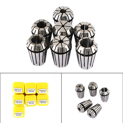 CNC Milling Lathe Engraving Machine, 7Pcs ER20(1/8"-1/2") ER20 Spring Collet Set