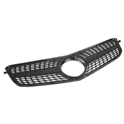 2008-2014 Benz C-Class W204 C200 C230 C 250 C300 C350 Diamond Black Chrome Front Grille Grill