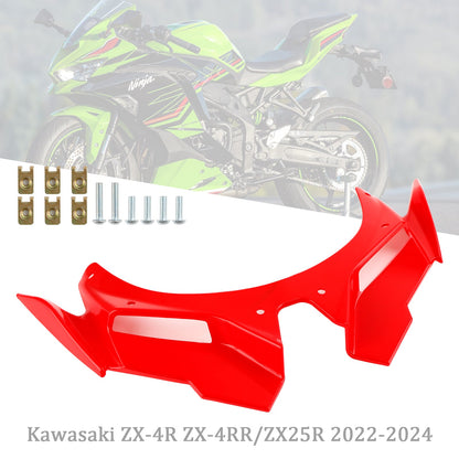 Front Fairing Wing Beak Shell Cover For Kawasaki ZX4R ZX4RR ZX25R 22-24