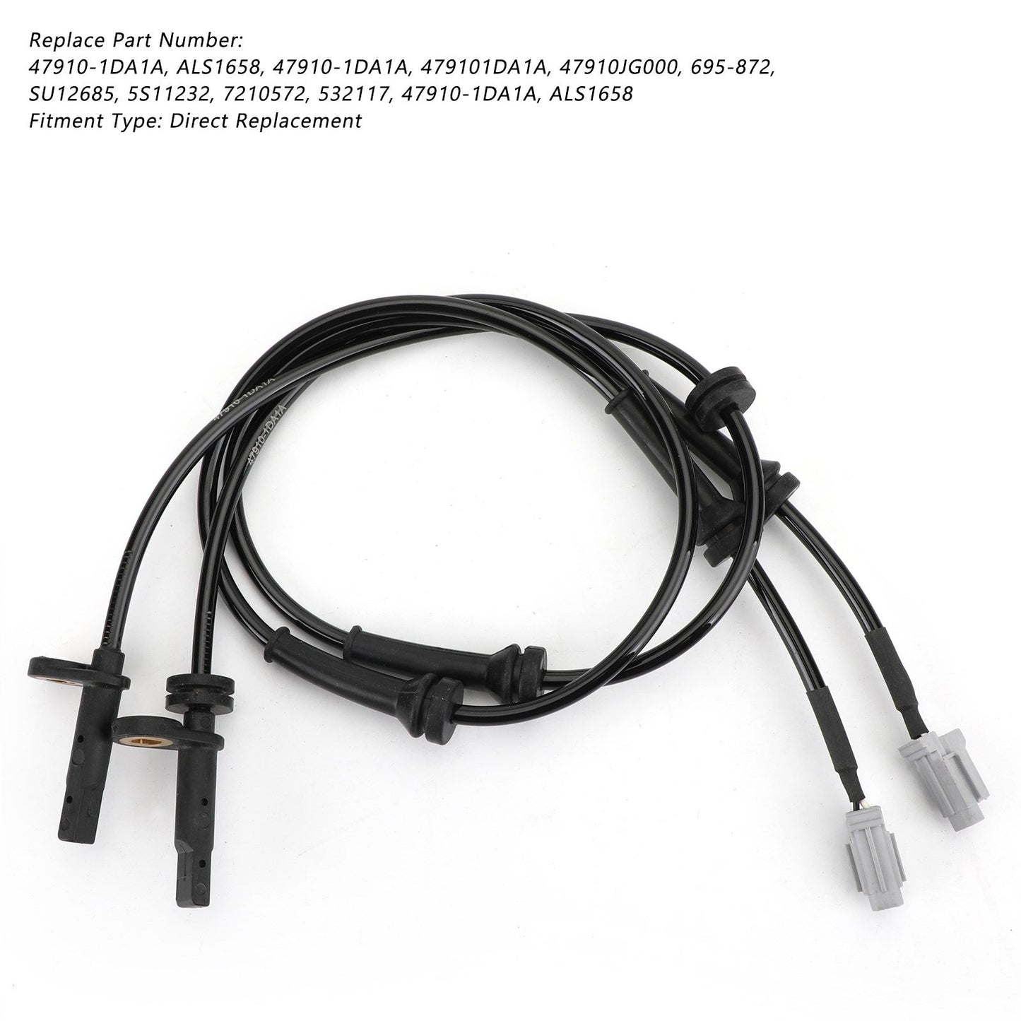 2008-2013 Nissan Rogue 2.5L ALS1658 2Pcs Front ABS Wheel Speed Sensor