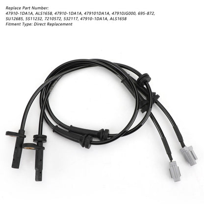 2008-2013 Nissan Rogue 2.5L ALS1658 2Pcs Front ABS Wheel Speed Sensor