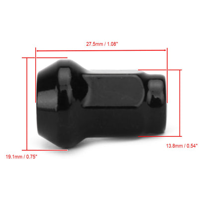 16pcs Tapered Lug Nuts Fit For Polaris Ranger 800 EFI 2013-2014 Ranger 500 EFI 2012-2013 Sportsman 600 2003-2005
