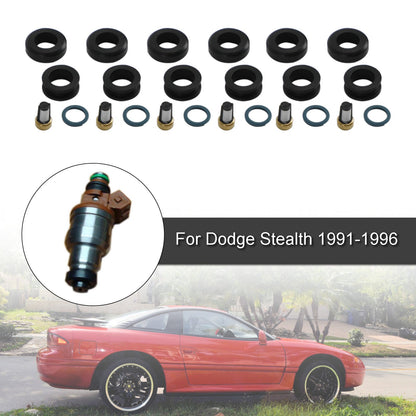 Dodge Stealth 1991-1996 6PCS Fuel Injectors Seal O-Ring Kit 18-10066 INP-014 MD164888