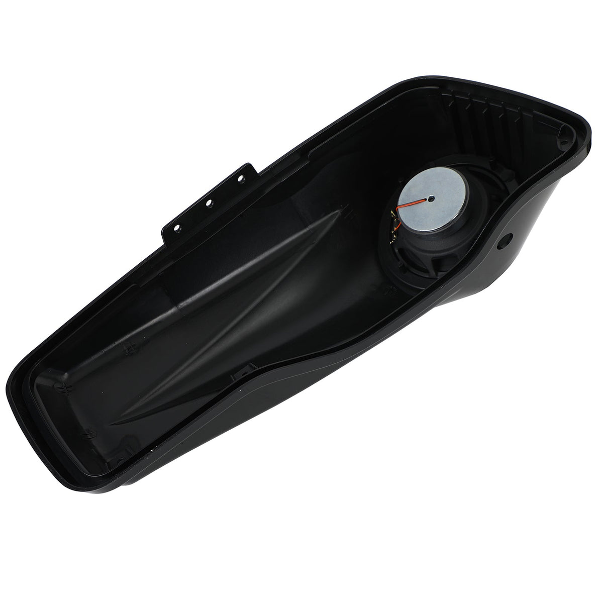 Black 6.5" Saddlebag Speaker Lids For Harley Touring Road King Glide 2014-2021