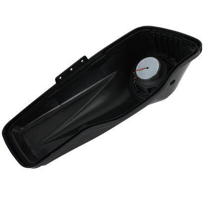 Black 6.5" Saddlebag Speaker Lids For Harley Touring Road King Glide 2014-2021