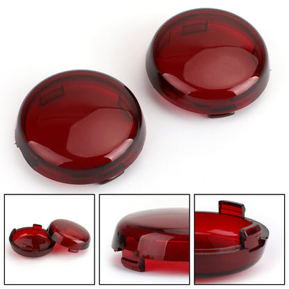 Plastic Turn Signal Light Lens For Cover For Harley Electra Glide Heritage Softail Champoo