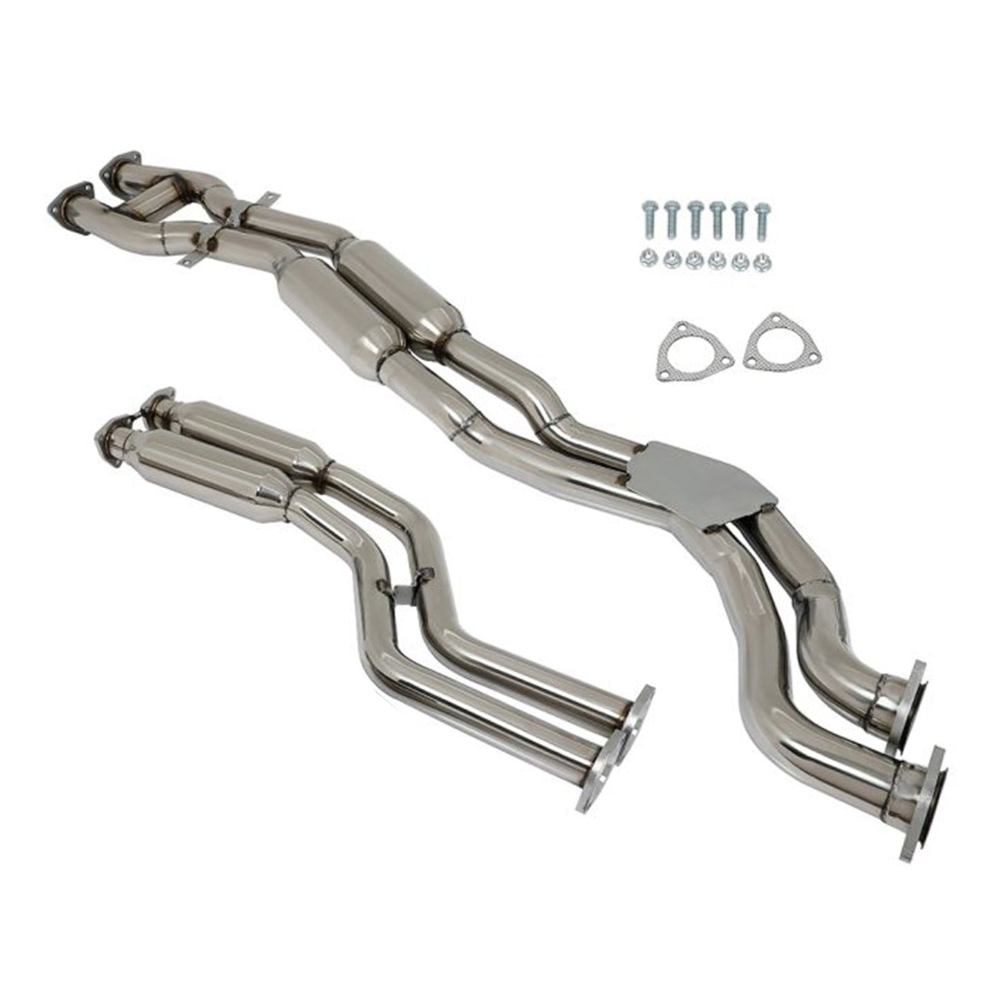 2003-2006 BMW M3 3.2L Catback Exhaust System Down Pipe Rounded Front Pipe Muffler