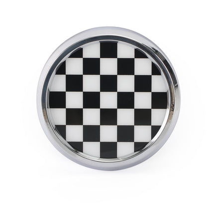 BMW MINI Cooper Checkerboard Black & White Grille Front Grill Emblem Badge
