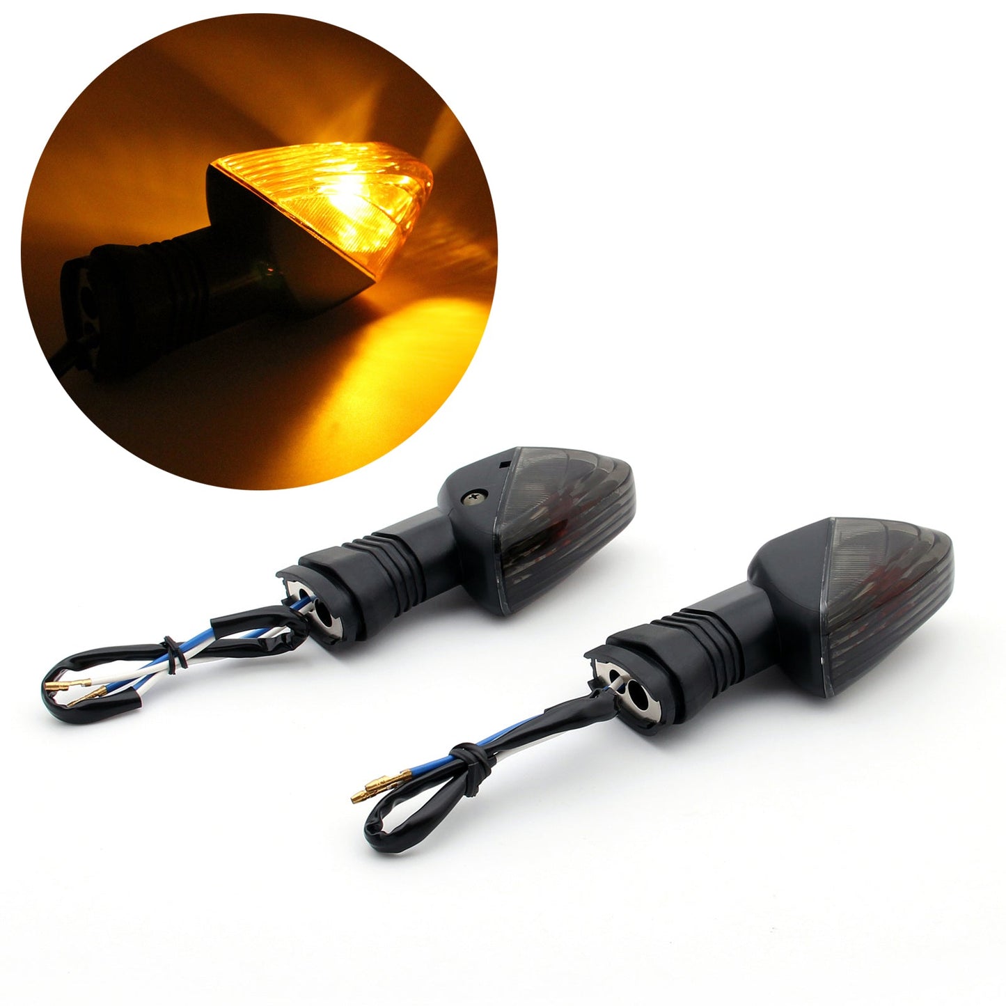 Rear Turn Signals For Kawasaki ZX-6R 2009-2011 Z 1000 2007-2009 Z 750 07-2011 S Champoo