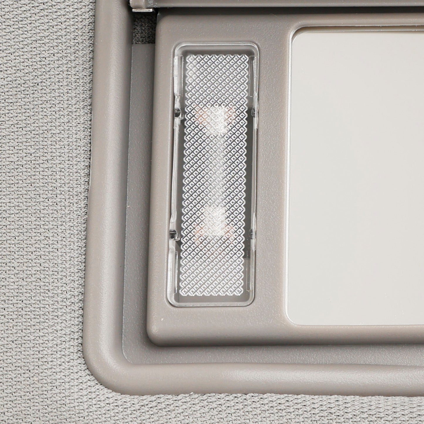 2014-2019 Highlander Toyota 74320-0E074-B0 Left Sun Visor W/Vanity Light Gray