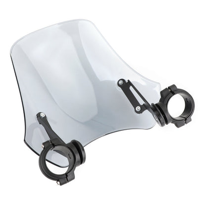 ABS Motorcycle Windscreen Windshield for Harley Dyna Softail Models Gray