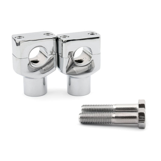 7/8��22mm Motor Aluminium Handle Bar Mount Risers Clamp For ATV Quad Dirt Chrome