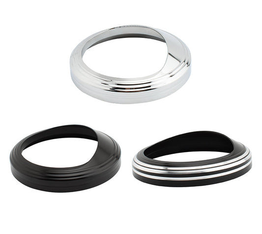 5 Inch Speedometer Cover Case Outer Casing For Glide Softail Fat Boy Fxst Silver