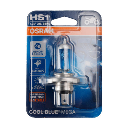 OSRAM Motorcycle Lamp Cool Blue Mega HS1 PX43T 12V 35/35W 4300K 64185CBM