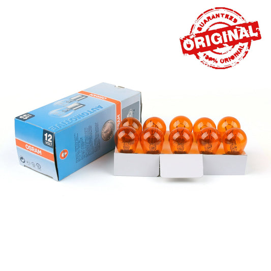 10PCS OSRAM 12V 21/5W P21/5W BAY15D Stop DRL Lights Lamp Bulbs Amber 2200K