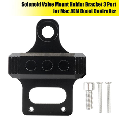 Mac AEM Boost Controller Solenoid Valve Mount Holder Bracket 3 Port
