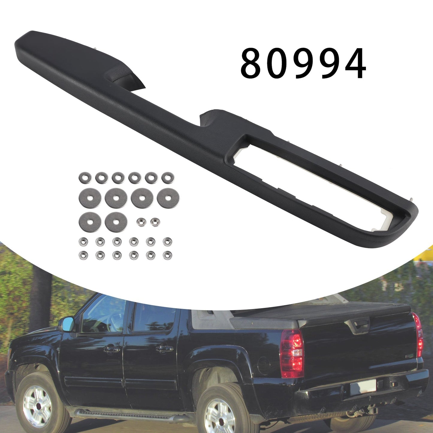 2010-2014 Chevrolet Suburban 1500 Tahoe Front Left Door Armrest Repair Kit Black 27 inch 80994 20920362