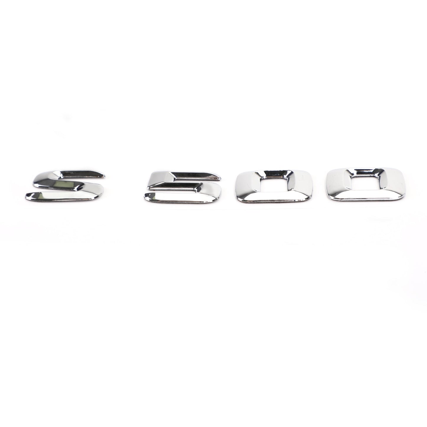 Rear Trunk Emblem Badge Nameplate Decal Letters Numbers Fit Mercedes S500 Chrome
