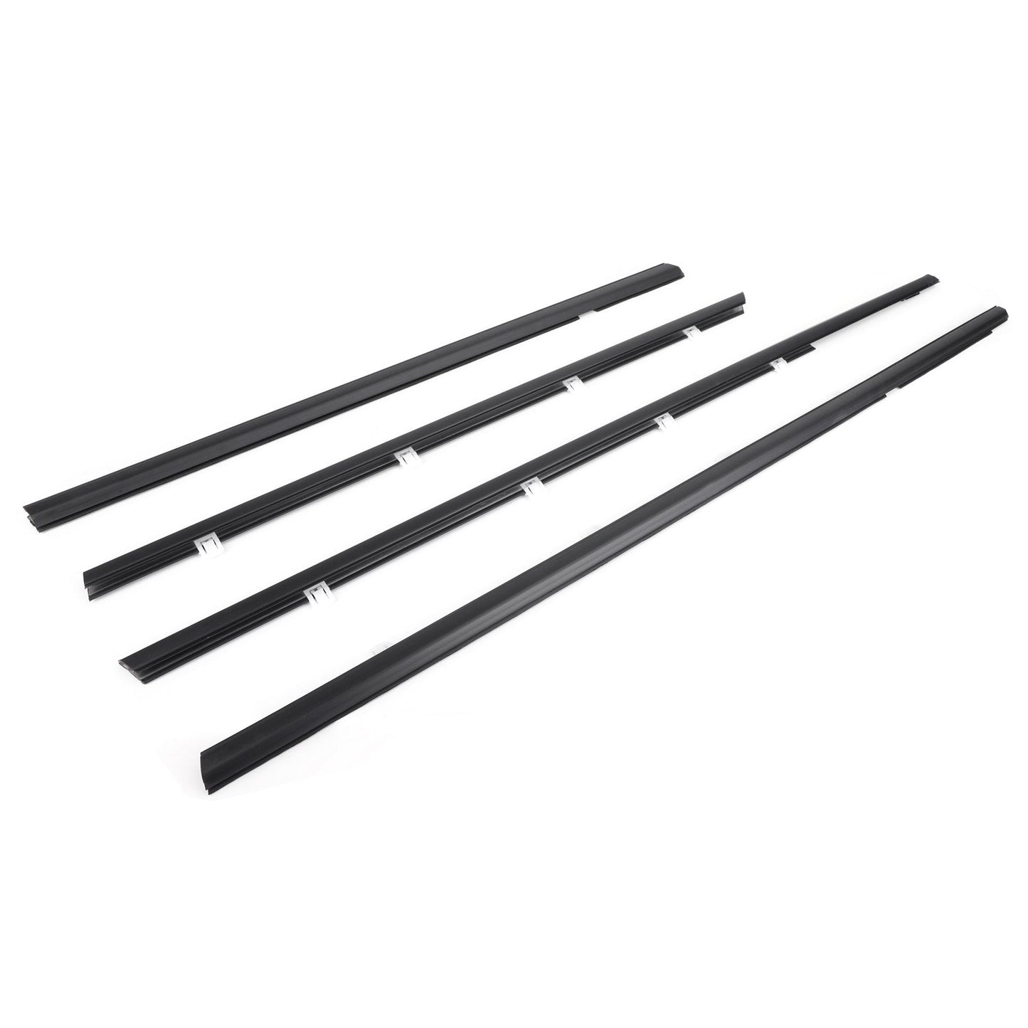 2012-2015 Honda Civic 4pcs Car Weatherstrip Window Moulding Trim Seal Belt 72910TROA01