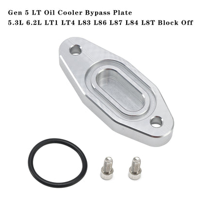 Gen 5 LT Oil Cooler Bypass Plate 5.3L 6.2L LT1 LT4 L83 L86 L87 L84 L8T Block Off