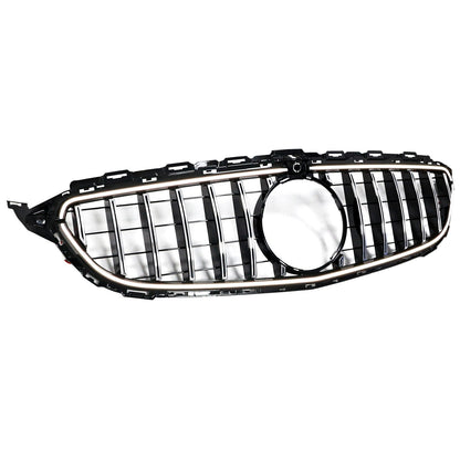 2015-2021 Mercedes Benz C-Class W205 C200 C250 C300 C350 Chrome Front Bumper Grill Grille W/LED