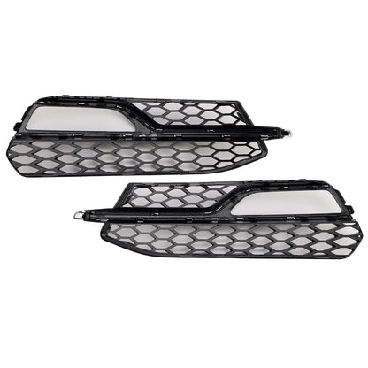 2013-2016 Audi A3 S-Line Front Lower Bumper Fog Light Cover Grille 8V3807681G 8V3807682G