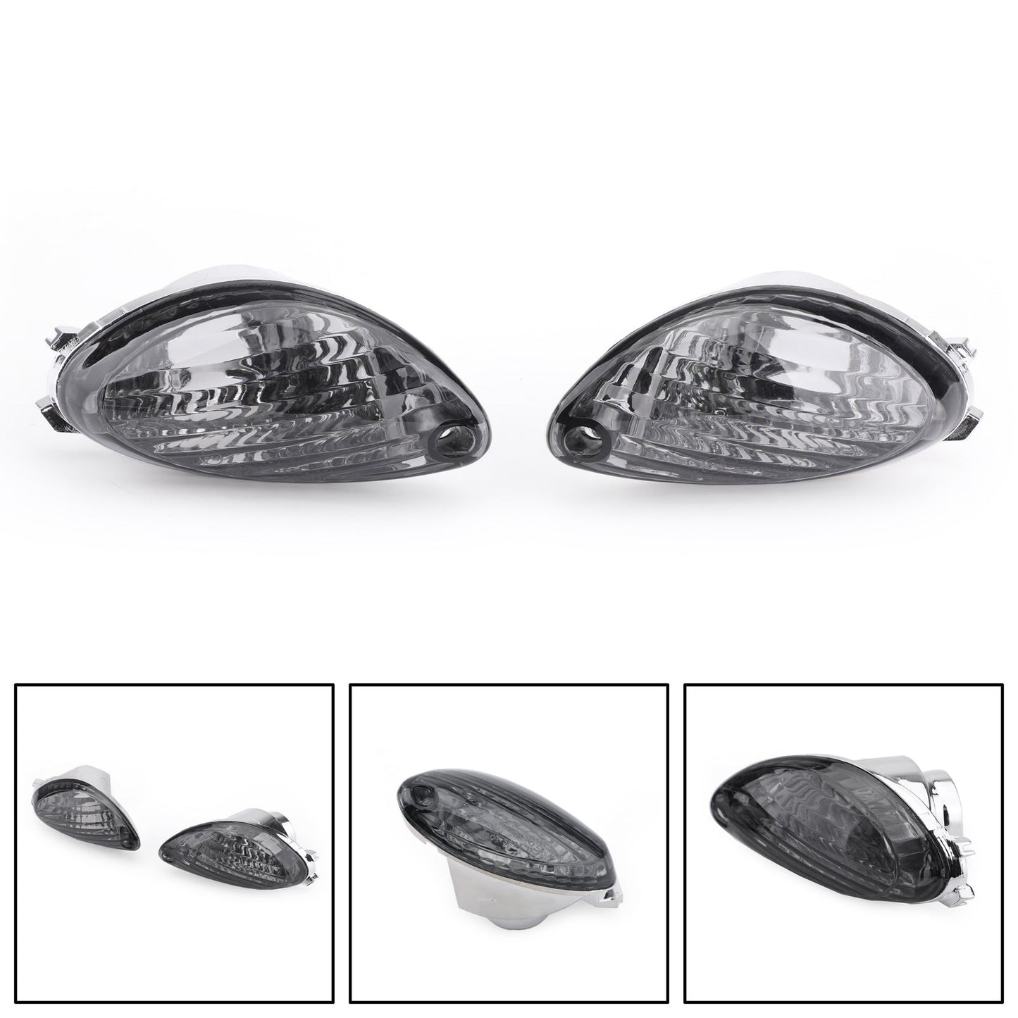 Rear Turn Signals Lens For Suzuki Hayabusa GSXR1300 2008-2012 Smoke Champoo