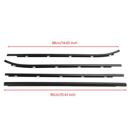 2008-2011 Hyundai i30 4PCS Outside Door Weatherstrip Belt Trim Seal 822102L000 822202L000