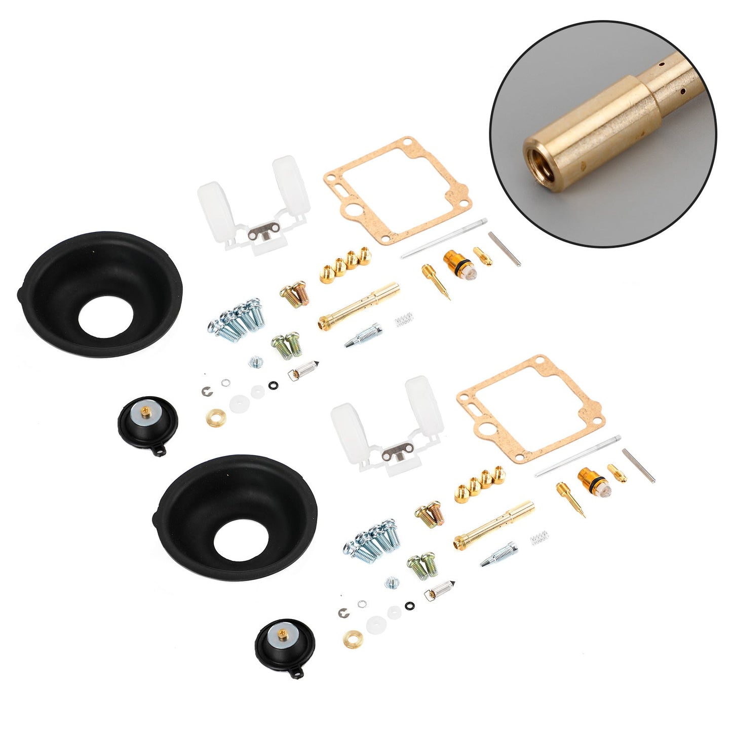 2X 1988-1998 Yamaha Virago XV750 Carburetor Carb Rebuild Repair Kit