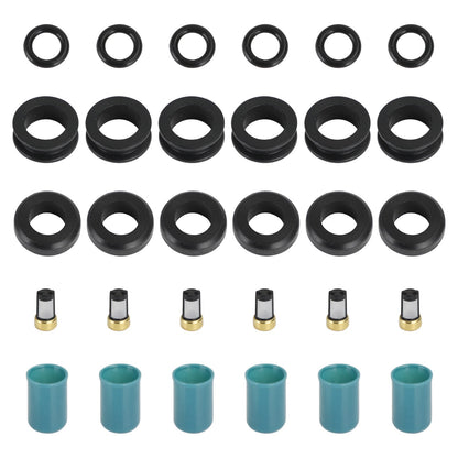 1988-1995 Toyota 4Runner/Pickup 3.0L 3VZE 6PCS Fuel Injectors Repair Seal Rebuild Kit