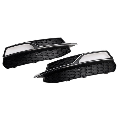 2013-2016 Audi A3 S-Line Front Lower Bumper Fog Light Cover Grille 8V3807681G 8V3807682G
