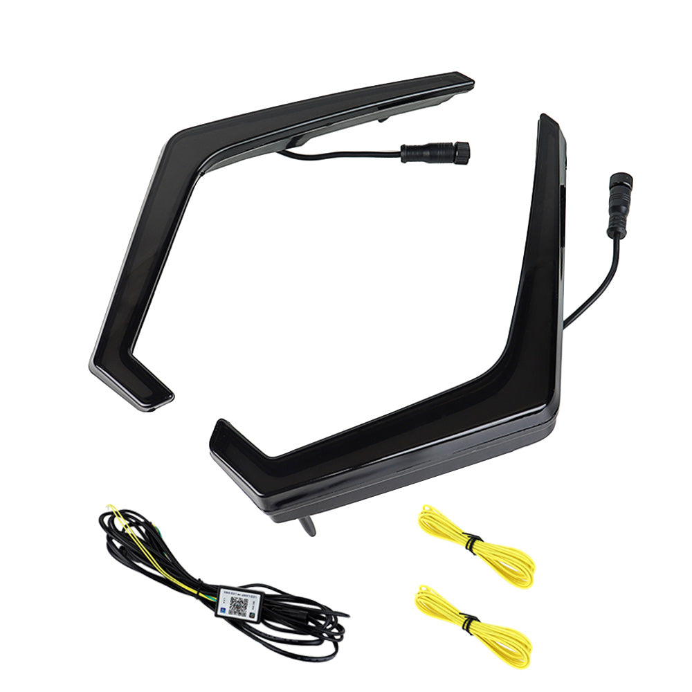 2019-2023 Polaris RZR XP 1000/XP Turbo/XP Turbo S LED RGB Grille Lights Turn Signal Fang Accent Champoo