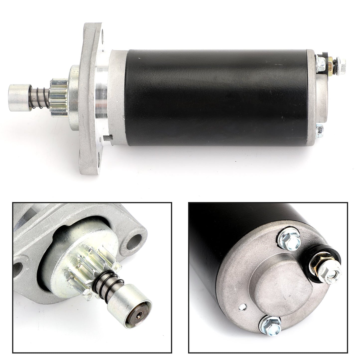 Starter Motor Fit For Yamaha Outboard Motors 9.9S 9.9L 9.9EL 84-90 25MLH 25MSH 91-10 15ESH 15ELH 91-97 Black Champoo