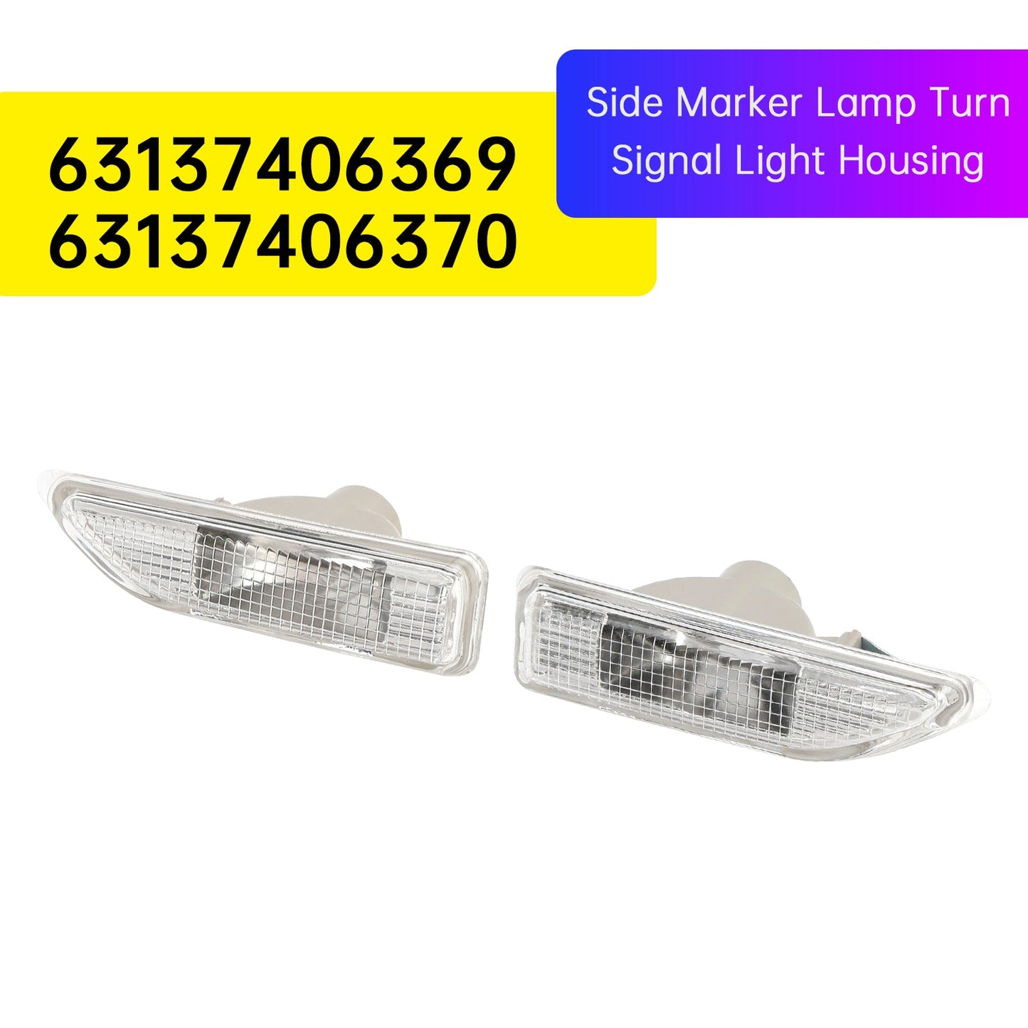 2016-2021 Mini Countryman / Crossover MK II F60 Pair Turn Signal Light Housing 63137406369 63137406370