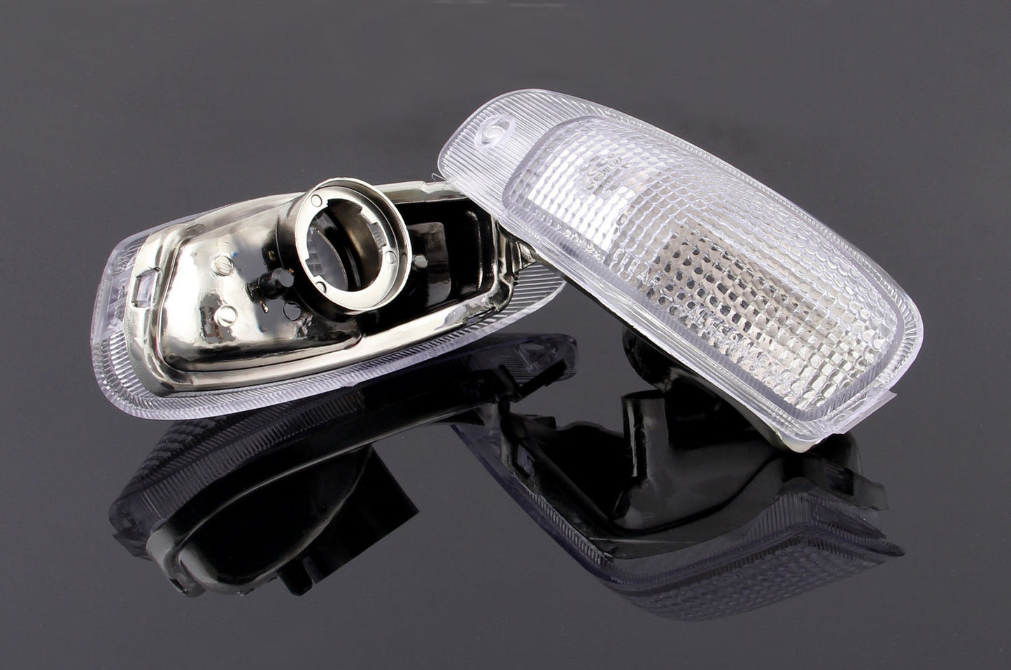 Front Turn Signals Lens For Kawasaki ZZR600 ZX600E 1994-2004 Clear Champoo