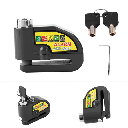 Disc Brake Lock Alarm Anti Theft Motor Secure For Disc Brake Motorcycle Blue