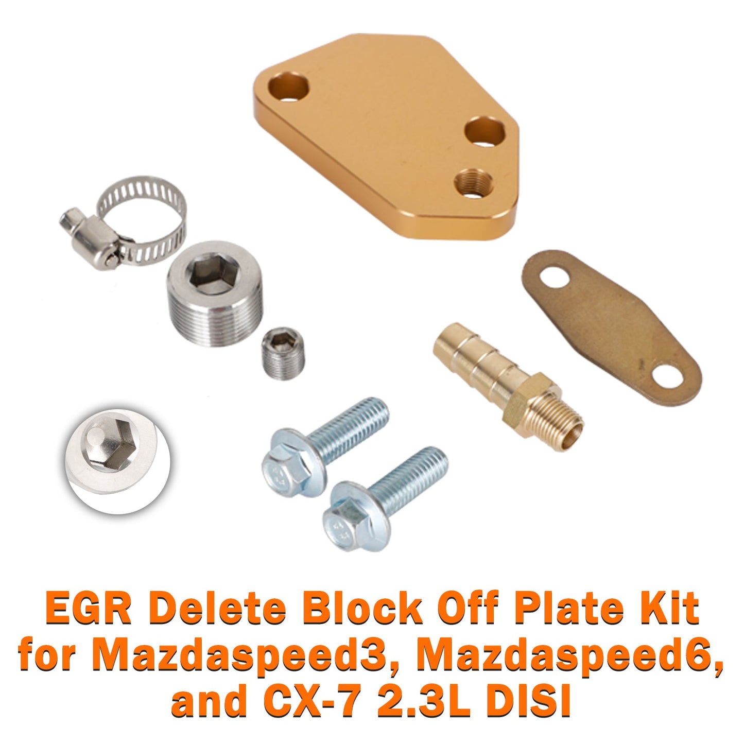 Mazdaspeed3/Mazdaspeed6/CX-7 2.3L DISI EGR Delete Block Off Plate Kit