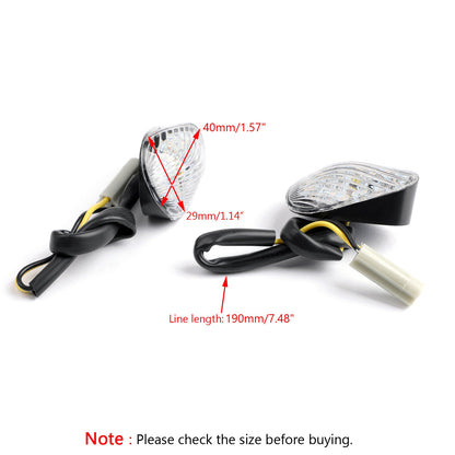 Clear Turn Signals For Yamaha YZF 600 R6 Flush Mount LED 2006-2009 Champoo