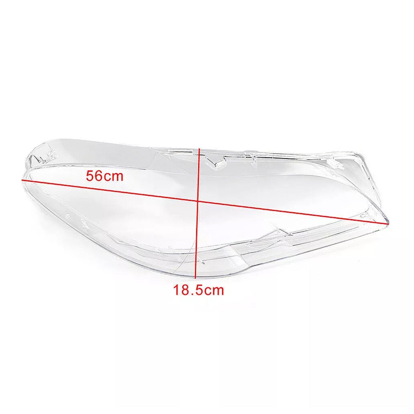 2010-2013 BMW 5 Series F18 2PCS Front Headlight Lens Cover Lampshade Left + Right 63117271912 63117271911